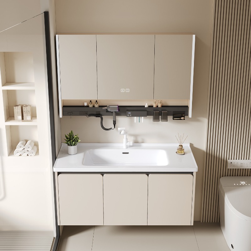 Home Bathroom Partition Wall - Шкаф-органайзер для ванной комнаты с зеркалом