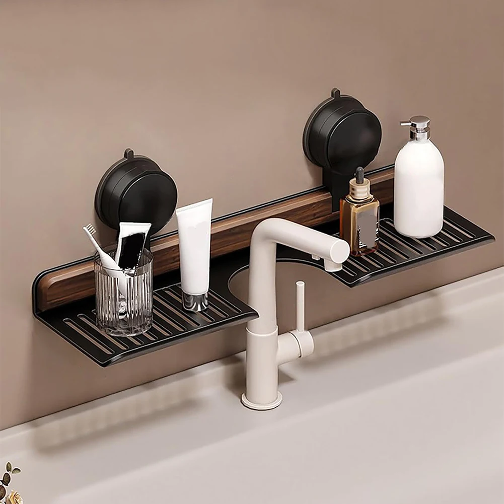 Home Bathroom Gadgets - Настенная полка E5 из орехового дерева