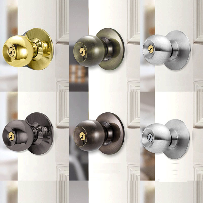 Home Bathroom Lock - Круглые дверные ручки из алюминиевого сплава,