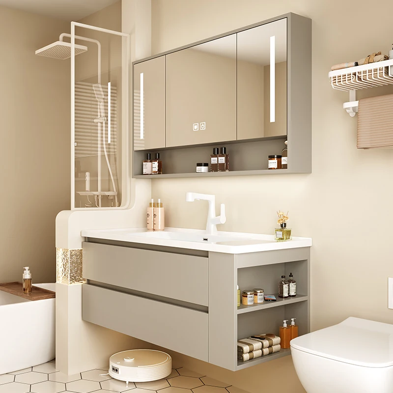 Home Bathroom Partition Wall - Шкафы для ванной комнаты с умывальником,