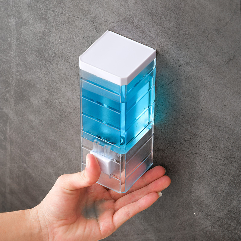 Home Bathroom Wall Soap Dispenser - Новый прозрачный настенный ручной дозатор для