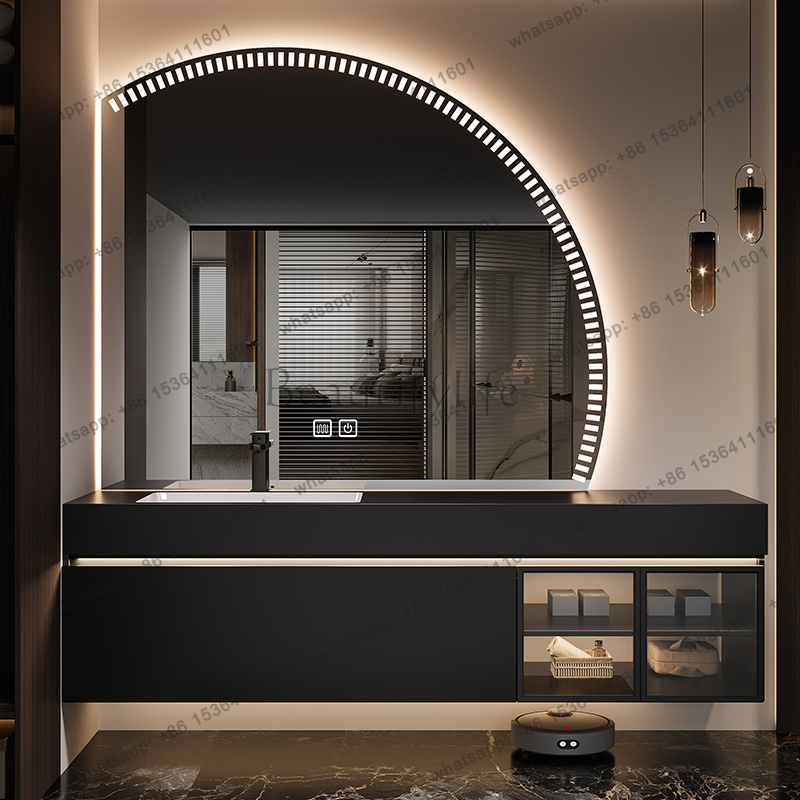 Home Bathroom Partition Wall - LJYOrganizer Современный модный шкаф-органайзер для ванной