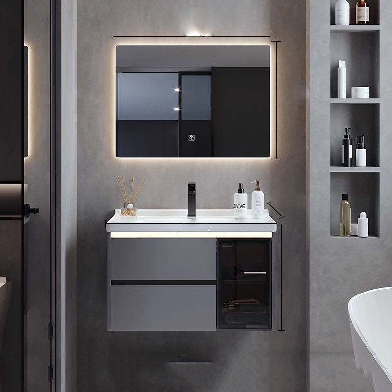 Home Bathroom Partition Wall - Шкаф-органайзер для ванной комнаты с зеркалом,
