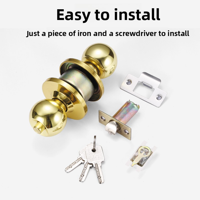 Home Bathroom Lock - Универсальный сферический замок из нержавеющей стали