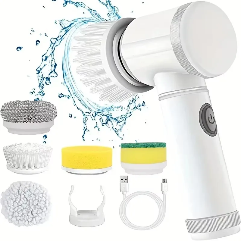 Home Bathroom Products - Новый беспроводной вращающийся скруббер, электрический перезаряжаемый