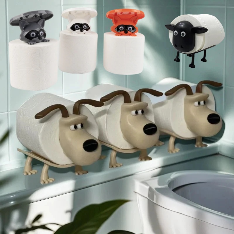 Home Bathroom Gadgets - Забавный держатель для туалетной бумаги для