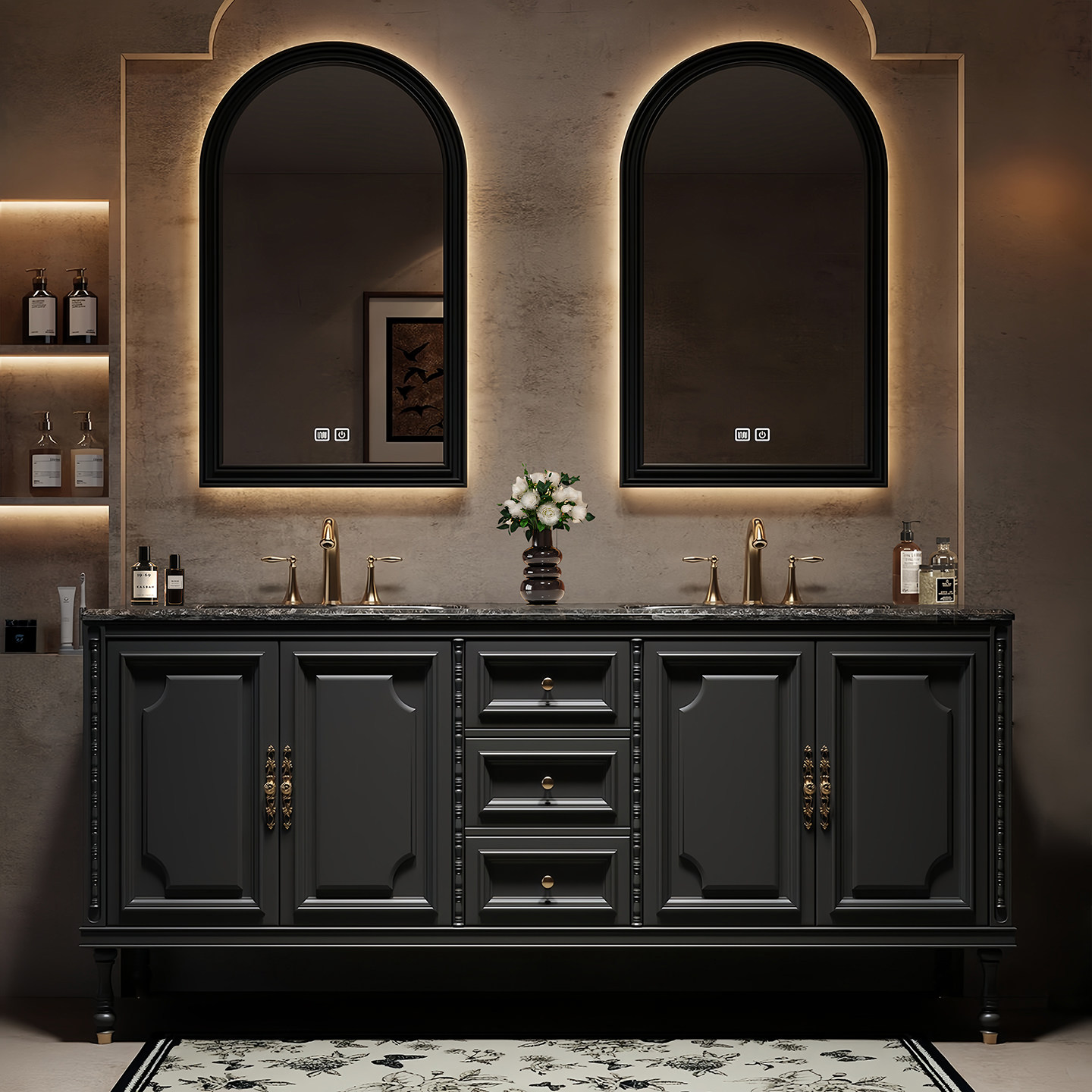 Элитный напольный шкаф для ван – обзор и цена Home Bathroom Partition Wall