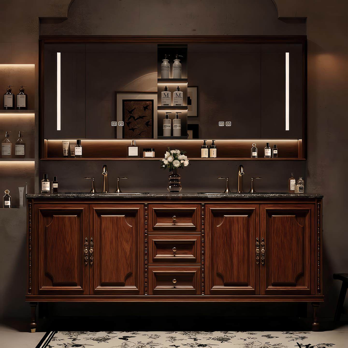 Элитный напольный шкаф для ван – обзор и цена Home Bathroom Partition Wall