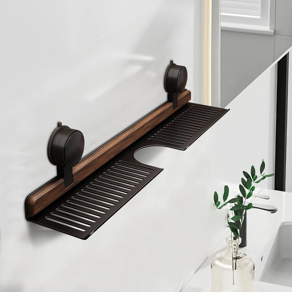 Настенная полка E5 из ореховог – обзор и цена Home Bathroom Gadgets