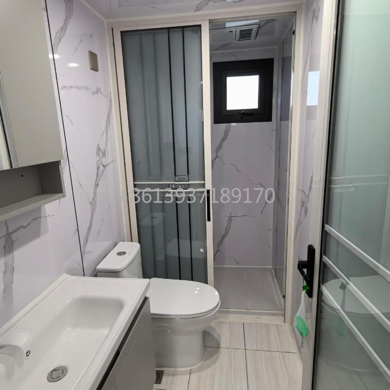 20-футовый мини-дом с 2 спальн – обзор и цена Tiny Home Bathroom Kitchen