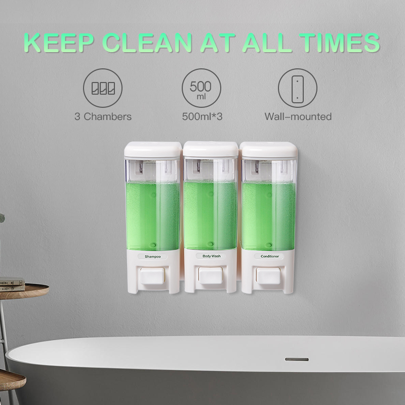 Дозатор для жидкого мыла SVAVO – обзор и цена Home Bathroom Wall Soap Dispenser