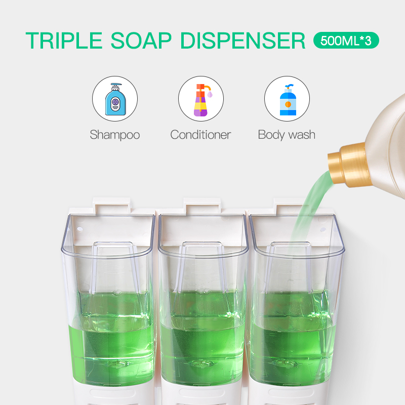 Дозатор для жидкого мыла SVAVO – обзор и цена Home Bathroom Wall Soap Dispenser