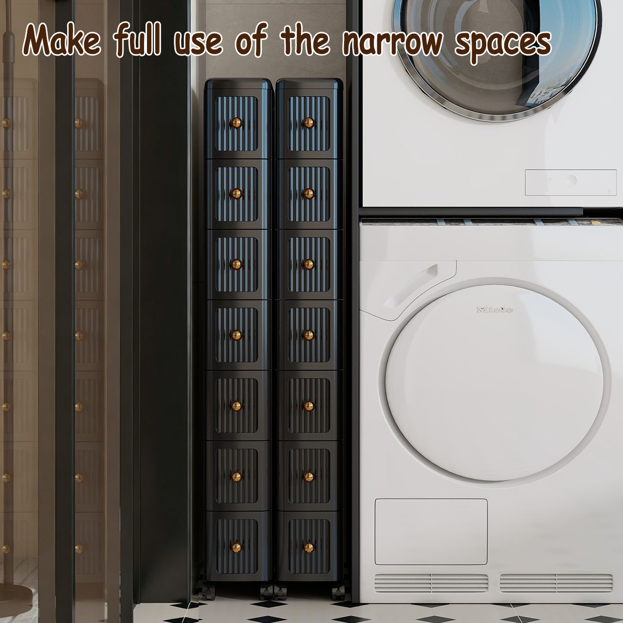 Узкий выдвижной шкаф для хране – обзор и цена Home Goods Bathroom Storage