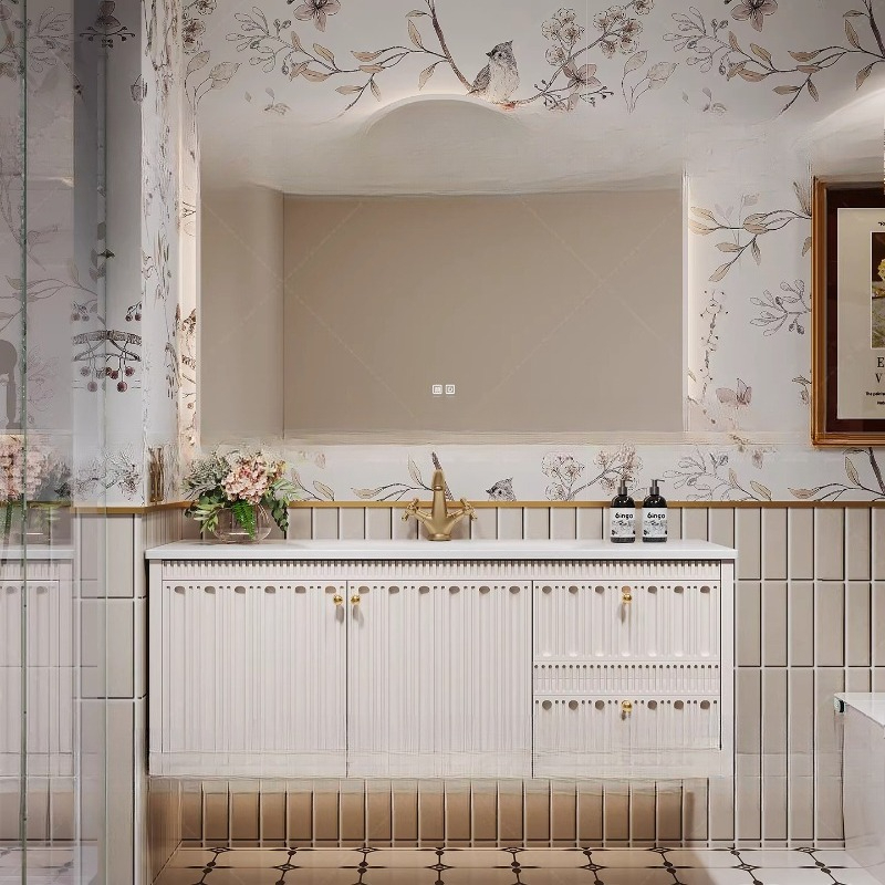 Роскошный деревянный шкаф для  – обзор и цена Home Bathroom Partition Wall